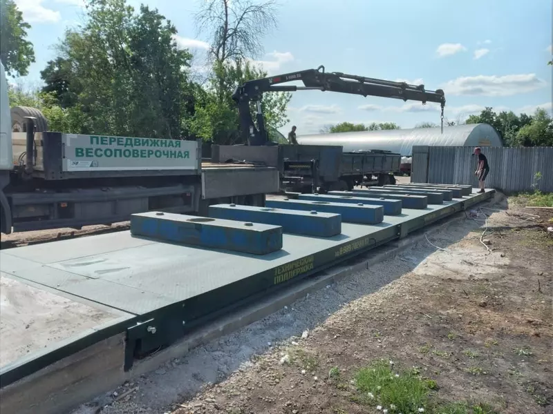 Автомобильные весы 60 тонн 18 метров для аграрного предприятия КФХ в Липецкой области