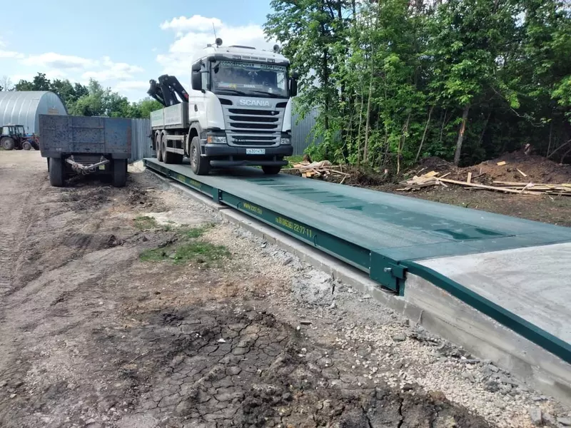 Автомобильные весы 60 тонн 18 метров для аграрного предприятия КФХ в Липецкой области