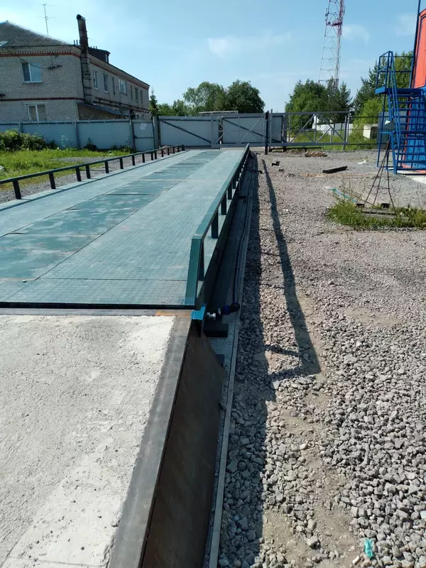 Установка автомобильных весов для пункта приема лома