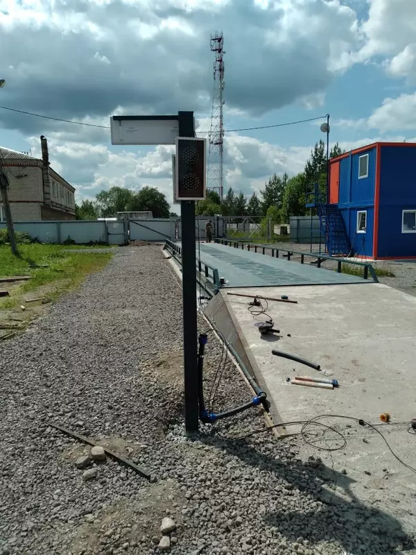 Установка автомобильных весов для пункта приема лома