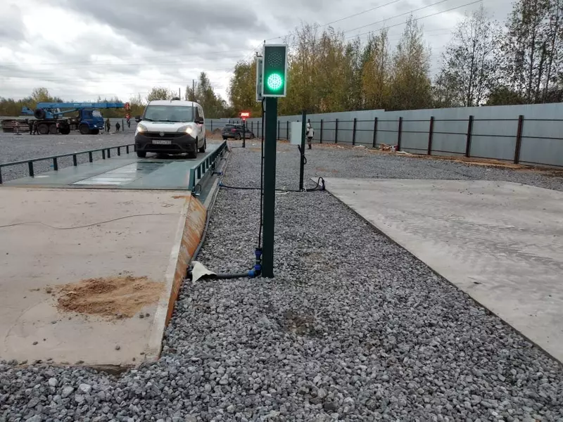 Установка автомобильных весов для пункта приема лома