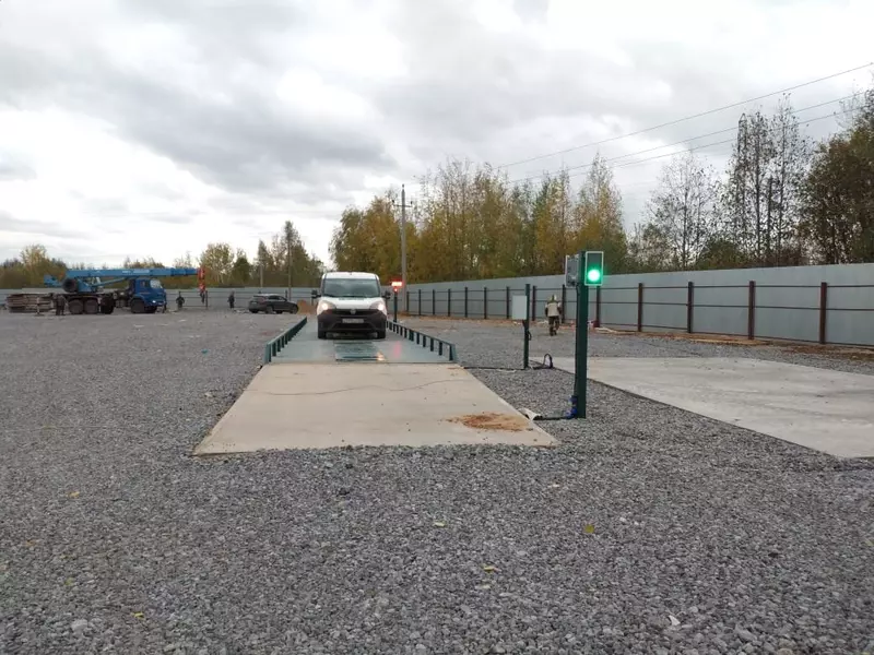 Установка автомобильных весов для пункта приема лома