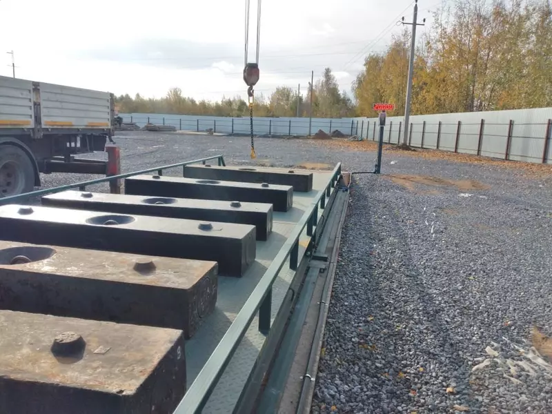 Установка автомобильных весов для пункта приема лома