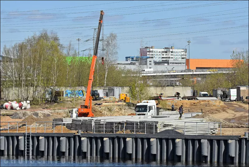 Фото #3 для статьи «грузовой порт: Строительство грузового порта в Химкинском водохранилище в Москве»
