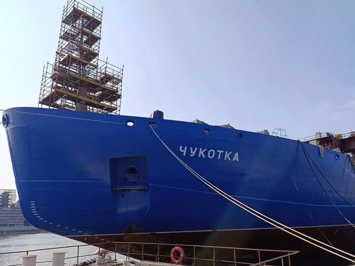 1 для поста «Судостроение и судоходство : Балтийский завод установил гребные электродвигатели и турбогенераторы на ледокол Чукотка»