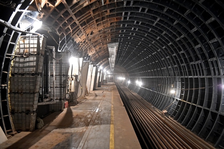 Строительство станции метро «Савёловская» Большой кольцевой линии