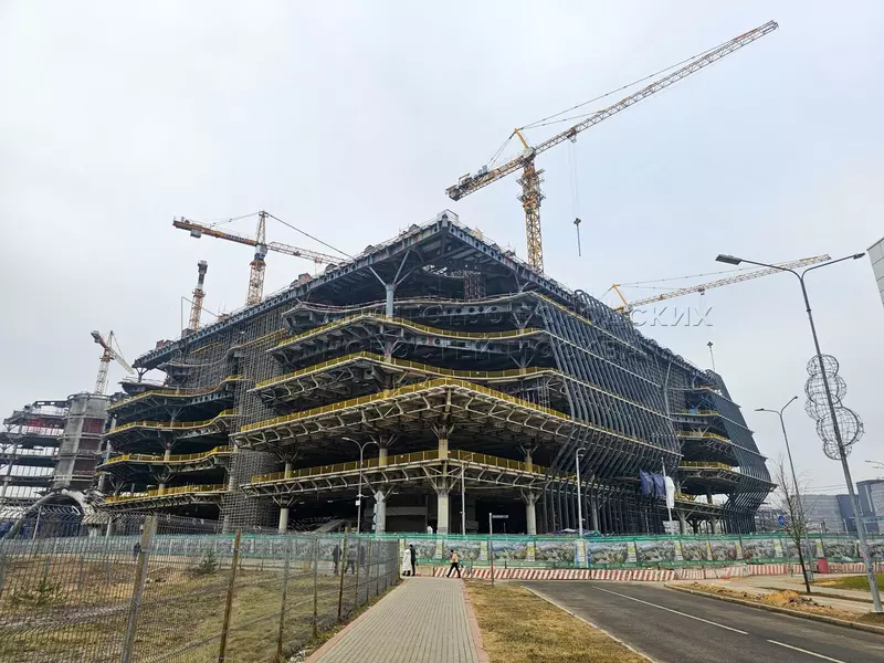 Фото №15 для «Ход строительства Национального космического центра и технопарка Сбера в Сколково»