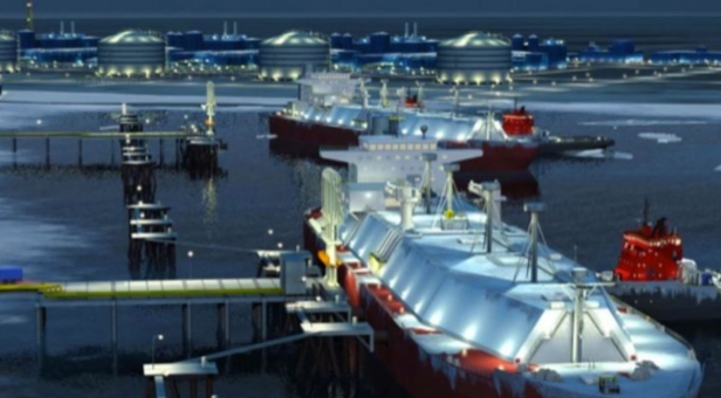 Порт Сабетта станет одним из крупнейших в Арктике (илл.: презентация проекта компании «Новатэк»)