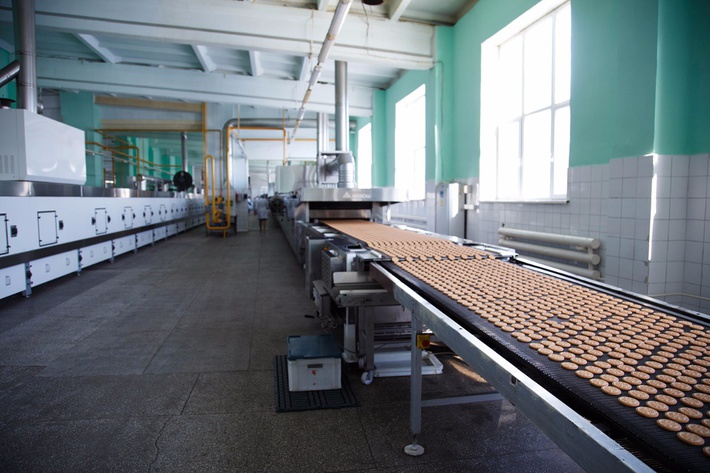 линия по производству печенья кондитерской фабрики "Белогорье"