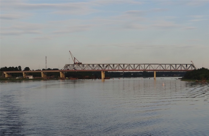 Строительство автомобильного моста через Волхов на трассе Р-21 «Кола»