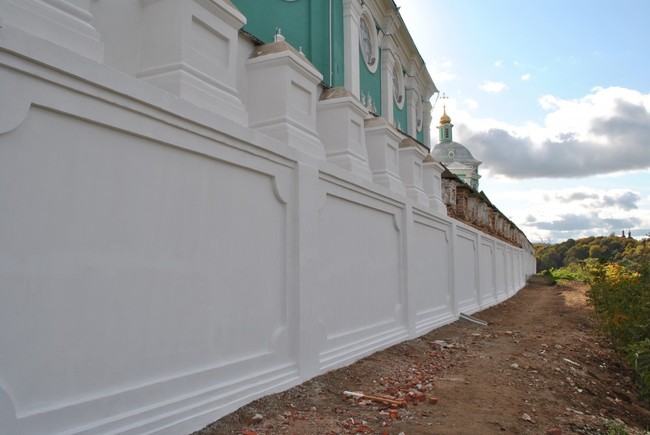 Реставрация ограды с подпорными стенками ансамбля Соборной горы