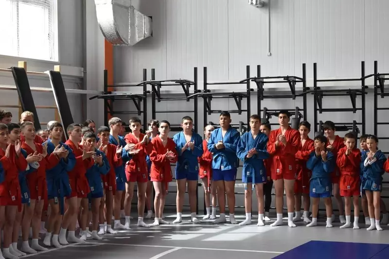 В станице Отрадной Краснодарского края состоялось открытие Центра единоборств