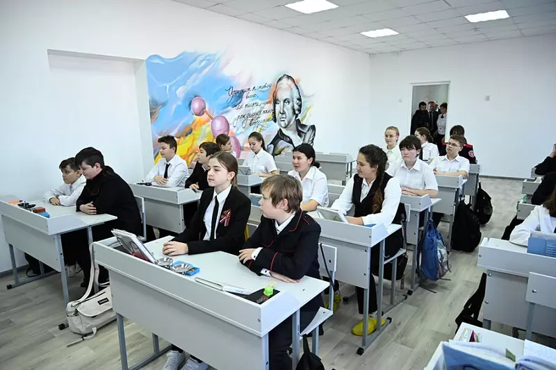 В селе Ванновском Краснодарского края выполнили капремонт школы 4