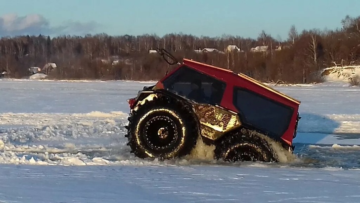 Выход с воды на лёд без лебёдки