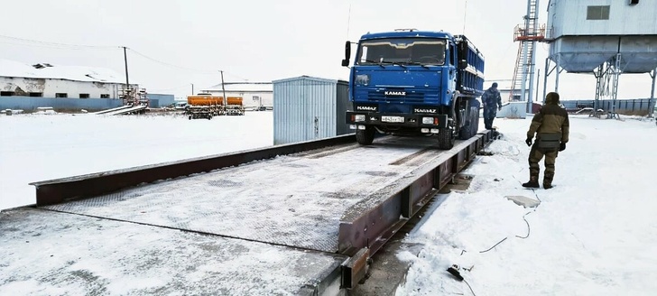 Реализация зимнего проект поставки автомобильных весов