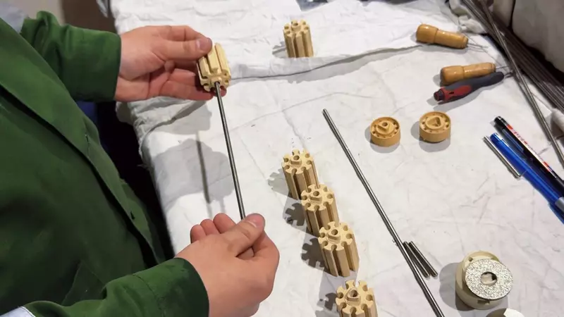 Процесс сборки нагревателя