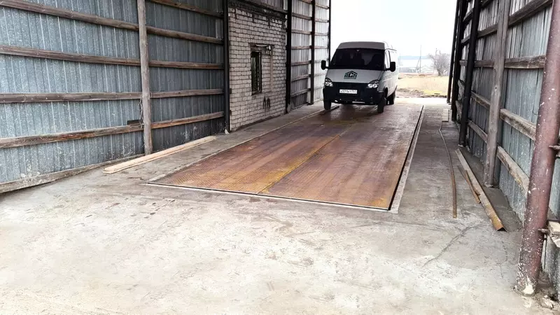 Стационарные автомобильные весы для Воронежского аграрного предприятия