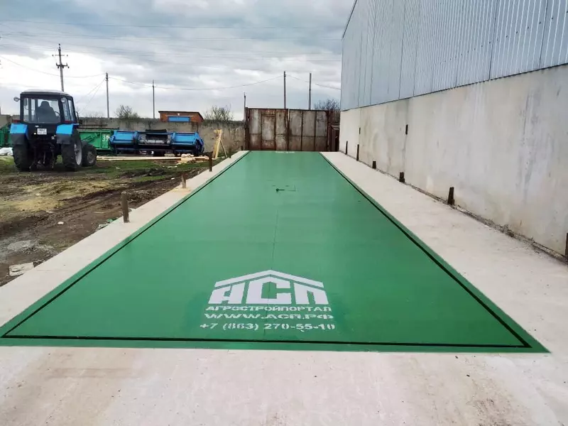 Автомобильные весы в приямочном исполнении для аграрного предприятия