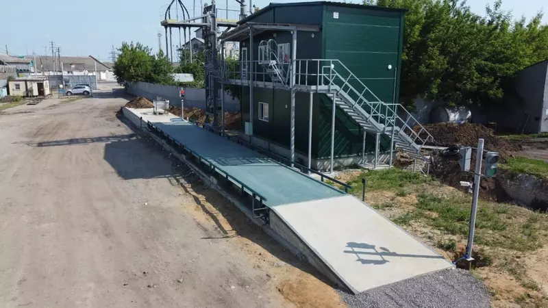 Очередной совместный проект с ГК ИПСК по установке автомобильных весов в Липецкой области