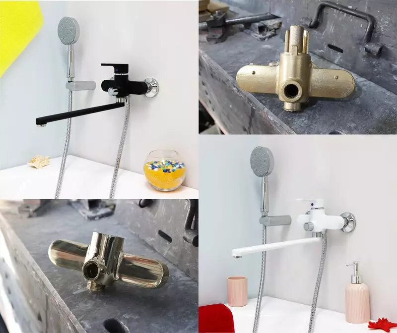 Новая модель смесителя для ванны СМ-ВЛ22 ОПАЛ хром/белый/черный (Гекко)