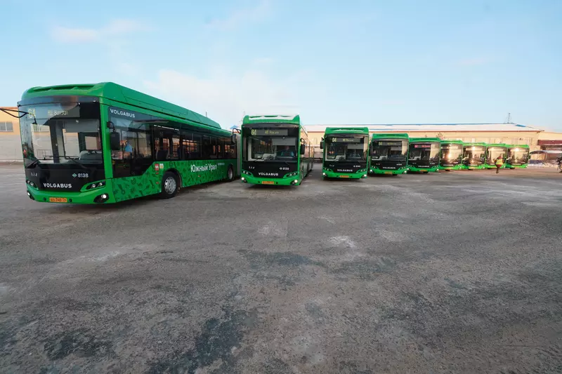 №1 для статьи «: Девять новых автобусов гармошек вышли на маршрут 64 в Челябинске»