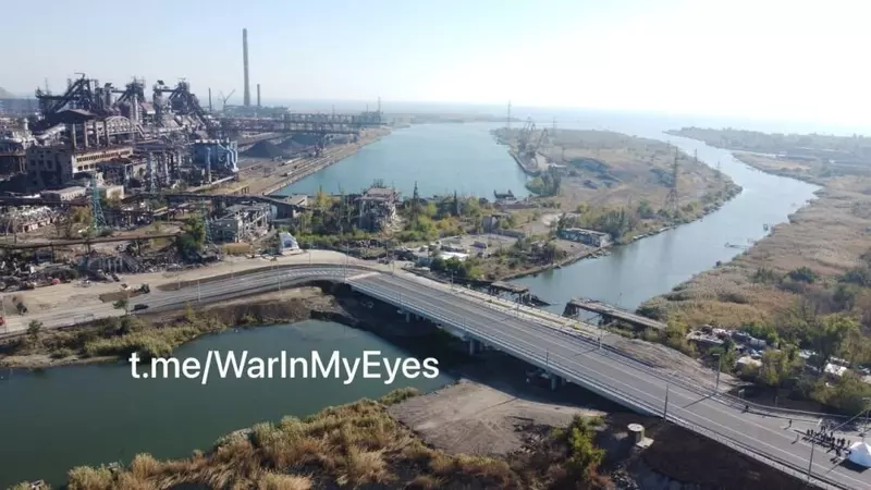 Картинка #5 для поста «мосты: В Мариуполе открыт восстановленный мост возле Азовстали»