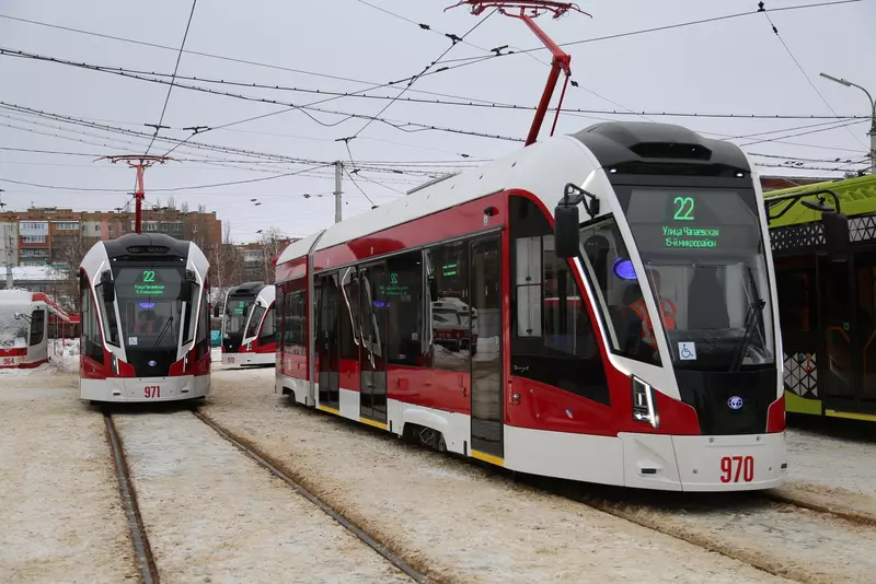 Впервые трамваи нового поколения вышли на маршрутные линии Самары