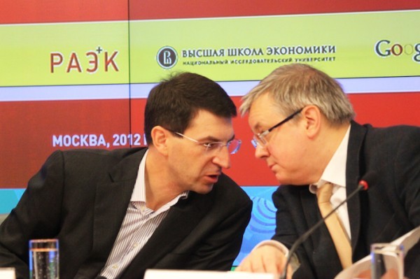 Пресс-конференция Игоря Щеголева и Ярослава Кузьминова