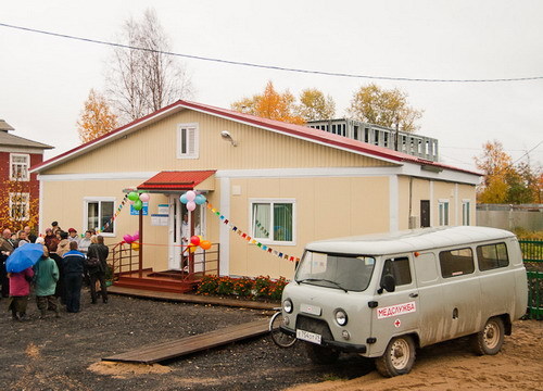 Сельская больница. Фельдшерско-акушерский пункт в Санино Владимирской области. Больница в деревне. Поликлиника в селе.