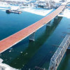 В Новосибирске завершили надвижку пролётного строения моста через реку Обь