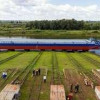 В Томской области спустили на воду первую баржу для Енисейского речного пароходства