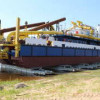 На ПАО «ССК» спущен на воду несамоходный земснаряд проекта 4395