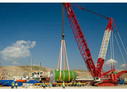 Росатом доставил корпус реактора для блока № 3 АЭС «Аккую» (Турция)