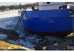 На Благовещенском ССЗ спущена на воду баржа проекта СРП-200