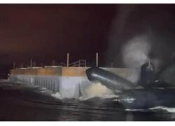 «Балтспецпроект» спустил на воду несамоходное композитное сталебетонное судно проекта 04080