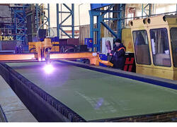 На СЗ «Вымпел» начата резка металла для ремонтно-плавучего дока