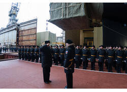 В Северодвинске состоялась церемония вывода из эллинга новой АПЛ «Князь Пожарский»