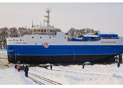 На СЗ «Окская судоверфь» спустили на воду краболовное судно «Капитан Дудник» проекта ССа 5712P