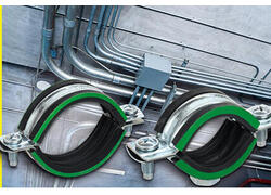 Скобы двухкомпонентные с&nbsp;резиновым уплотнителем ELASTA IEK