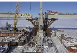 Завершена надвижка пролётного строения моста через Волгу на обходе Тольятти