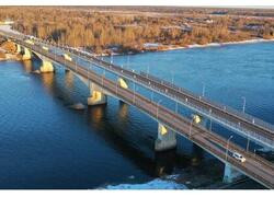 В Киришах Ленинградской области прошел торжественный запуск движения по новому мосту через Волхов