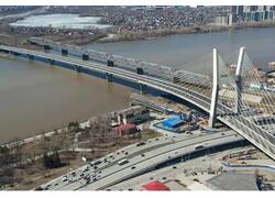 Ход строительства четвертого моста через реку Обь в&nbsp;Новосибирске