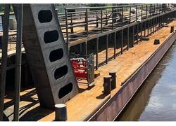 В республике Коми установлен новый наплавной мост