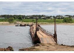 В&nbsp;Архангельской области установлен новый наплавной мост