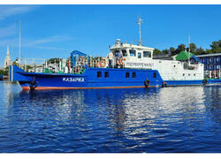 На Неве проводятся ходовые испытания головного обстановочного судна проекта 3050.1А