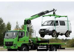 Эвакуатор с&nbsp;КМУ Чайка NR818T 4S на&nbsp;базе КАМАЗ Компас