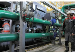 ОЭМК ввел в эксплуатацию три новых воздушных турбокомпрессора.