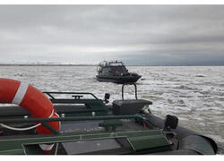 Новые аэролодки вышли на&nbsp;переправу через Анадырский лиман