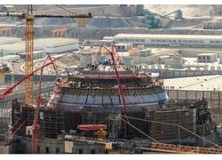 На первом энергоблоке АЭС «Аккую» в Турции завершена бетонная заливка купола реакторного отделения