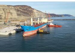 Новый терминал на мысе Манорский принял первое судно под погрузку угля